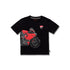 T-shirt nera da bambino con stampa sul petto Ducati Corse, Abbigliamento Sport, SKU a762000062, Immagine 0